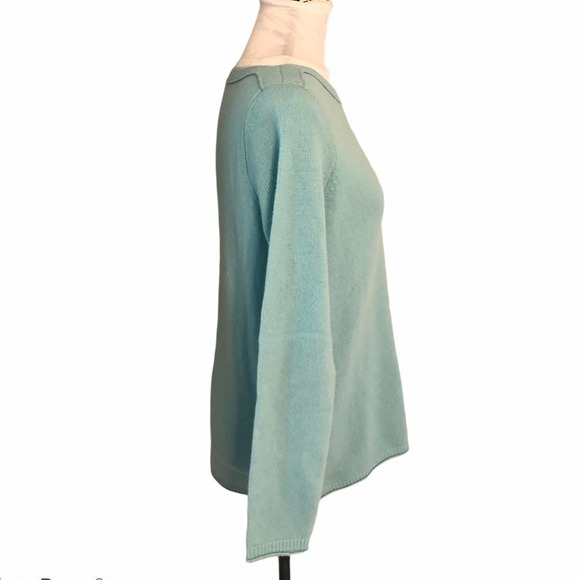 MADEWELL Gamine Blue Merino Wool Sweater Medium - Picture 6 of 11